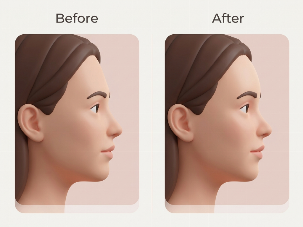 Forehead Augmentation: Adding volume to a flat or recessed forehead