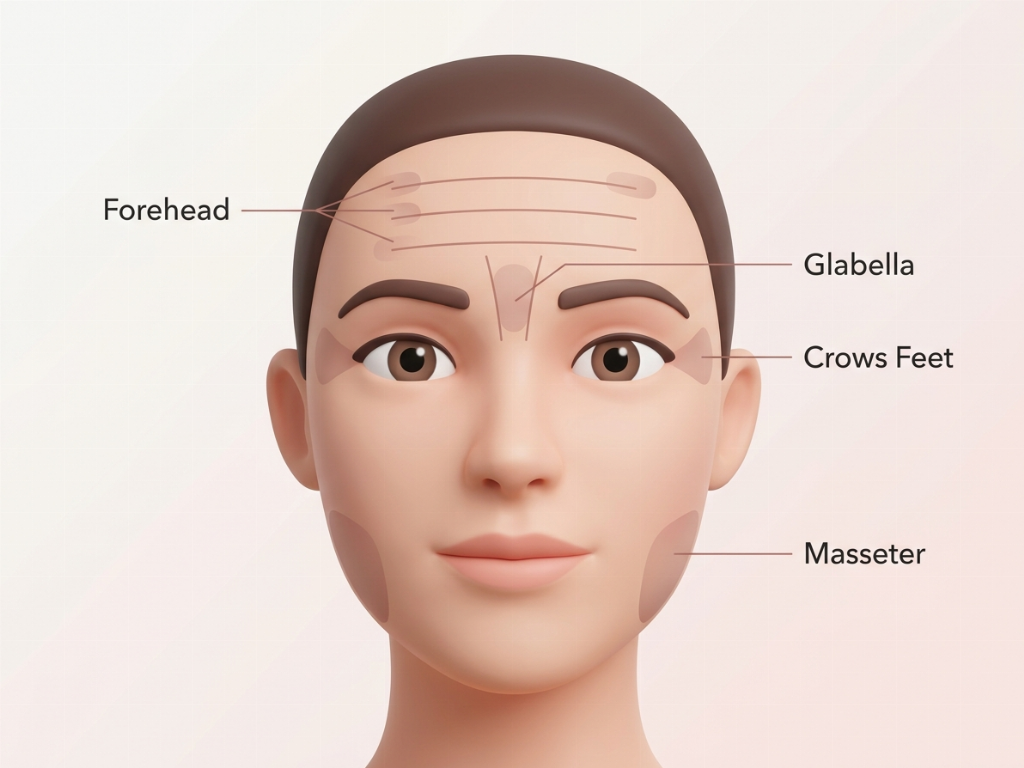 Common Botox Treatment Areas